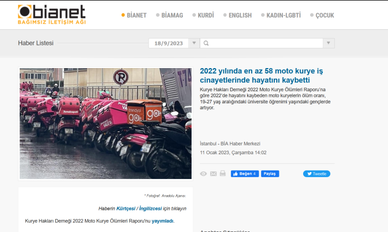 Bianet haberinin görseli