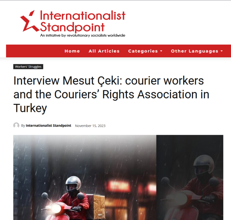 Internationalist Standpoint haberinin görseli