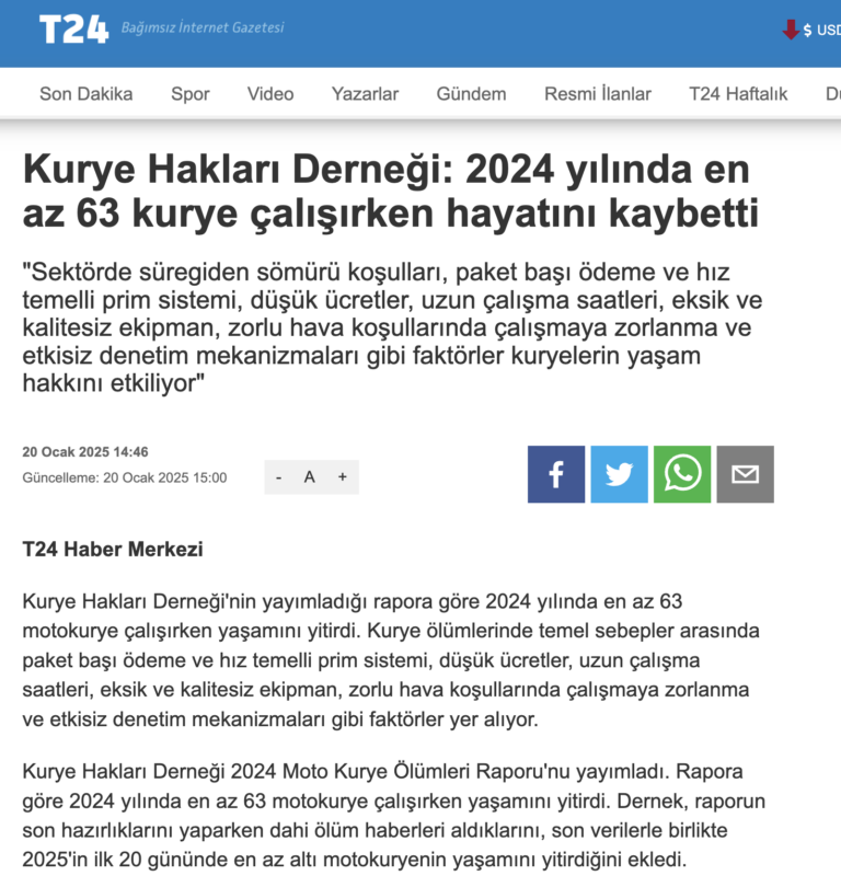 T 24 haberinin görseli
