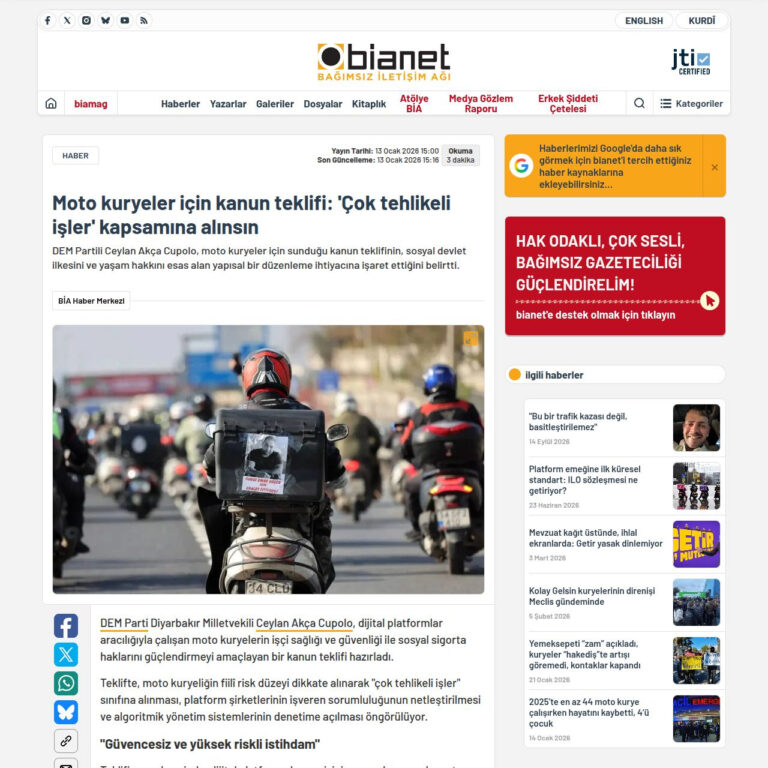 Bianet haberinin görseli